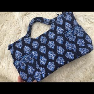 Vera Bradley Gabby Calypso Blue Purse handles
